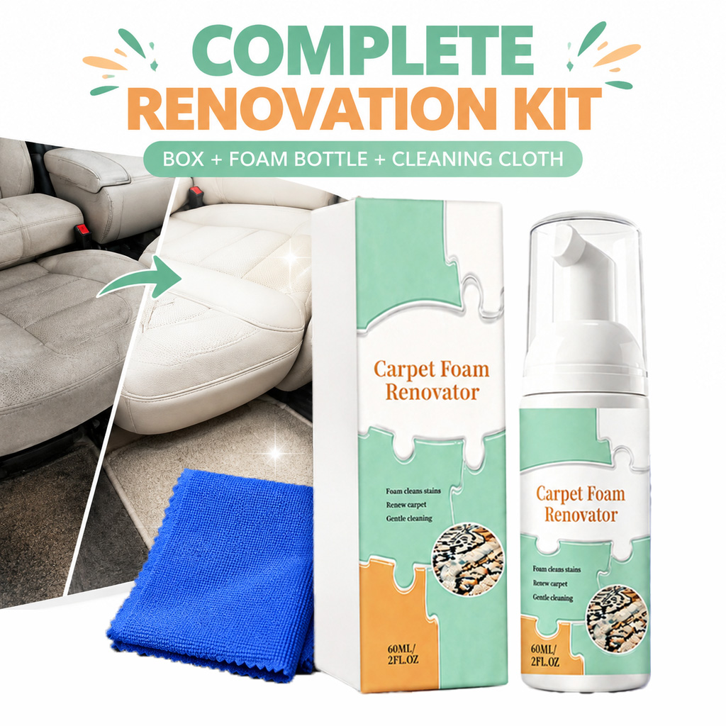 Seat Cleaner Fabric - Détachant mousse pour tapis, nettoyant à