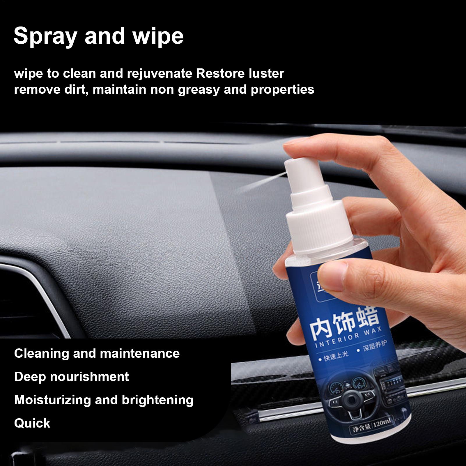 Leather Cleaner Interior - Nettoyant pour voiture 120ml, cire de